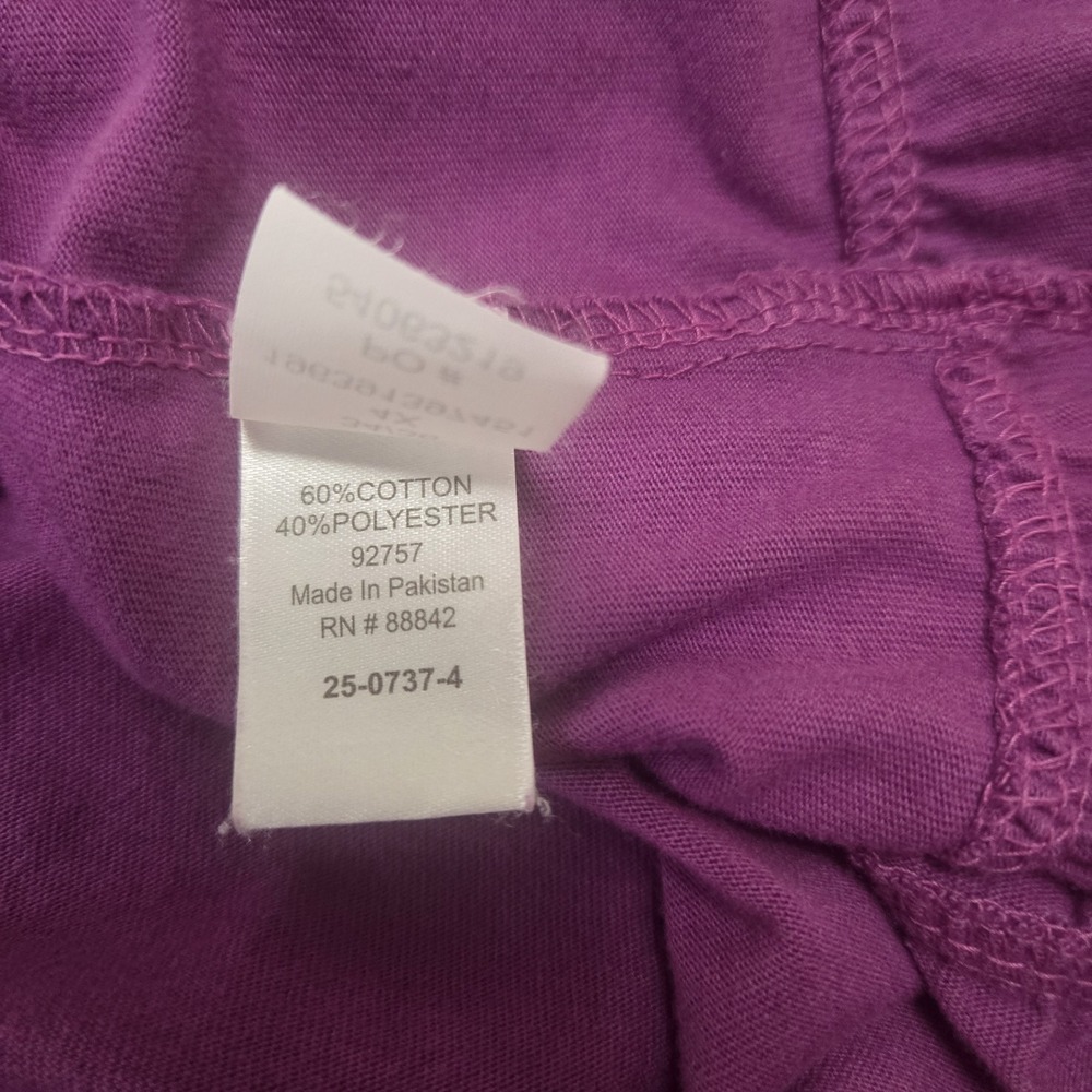 Woman Within 4X Purple Tiered Skirt Plus Size‎ Elastic Waist Casual Comfy - Picture 8 of 10
